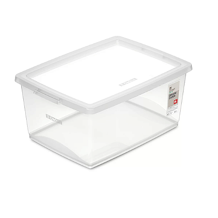 CAIXA POTE ORGANIZADOR PLASTICO CRISTAL 15L - ORDENE