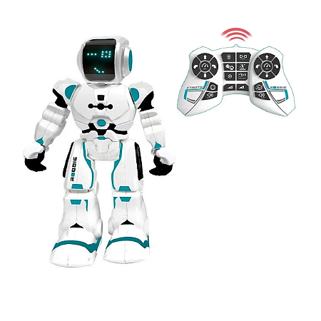 Brinquedo Robô Robbie Com Controle Remoto Xtrem Bots F00235