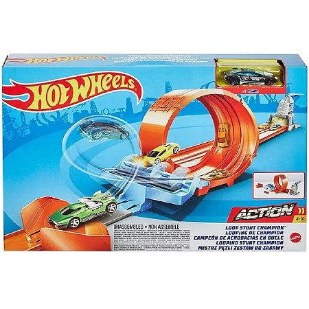 Carrinho HOT WHEELS Conjunto de jogos para lavagem de carros para  acrobacias