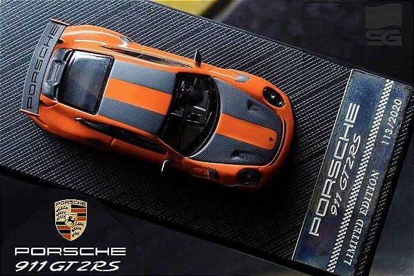 Miniatura Porsche 911 Carrera 4 GTS 2014 ( tipo 991 ) 1:43 Preto - SG  SWEDEN 🇸🇪