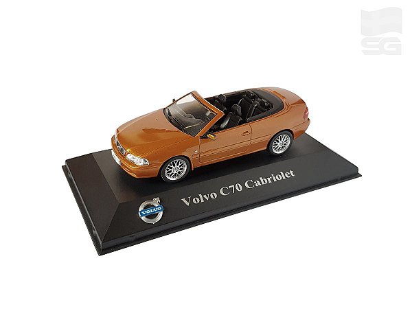 Miniatura Volvo C70 Cabriolet 2001 1/43 Coleção Atlas