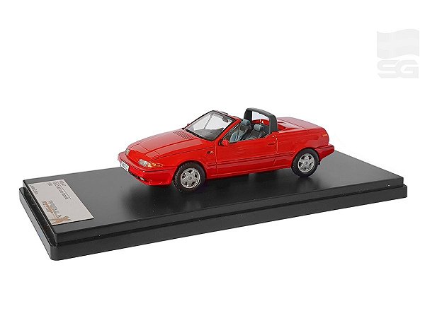 Miniatura Volvo 480 Turbo Cabriolet 1990 Vermelho Premium X 1/43