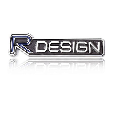 Emblema Traseiro Rdesign Azul & Preto Linha Volvo