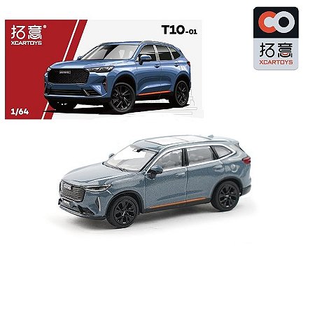 Miniatura GWM Haval H6 G3 2023 Cinza Amazonita 1/64 7CM