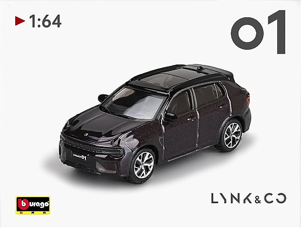 Miniatura Lynk & Co 01 2023 Purple Burago 1/64 7CM