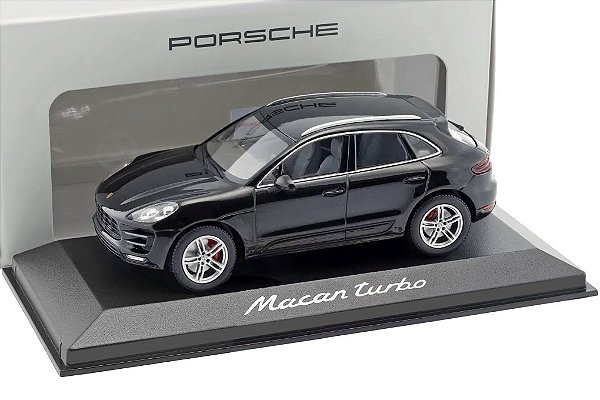 Miniatura Porsche Macan Turbo Preto 2013 1:43 Minichamps