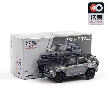 Miniatura GWM Tank 400 Hi4-T 2024 Cinza 1/64 7CM Xcartoys