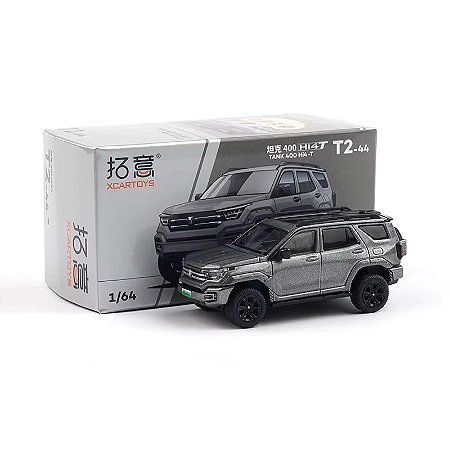 Miniatura GWM Tank 400 Hi4-T 2024 Cinza 1/64 7CM Xcartoys