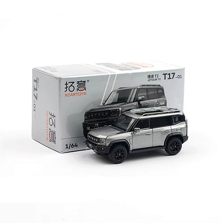 Miniatura Chery Jetour T2 2025 Cinza 1/64 7CM Xcartoys