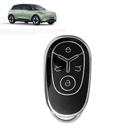 Capa Proteção Tpu Chave Geely EX2 Pro Max Preto