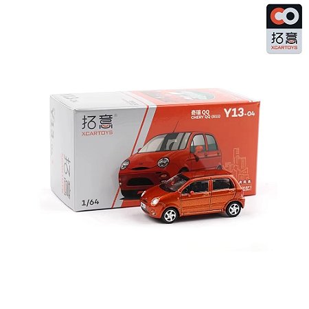 Miniatura Chery QQ Laranja 2010 Xcartoys 1/64 5CM