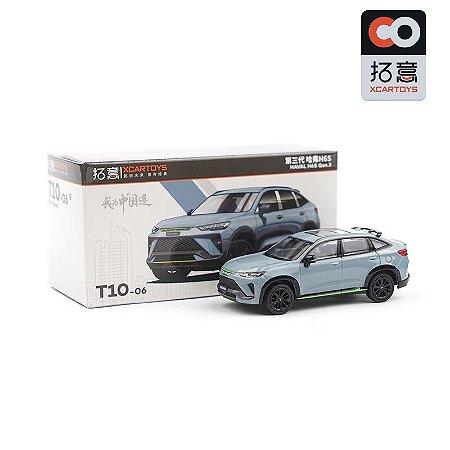 Miniatura GWM Haval H6 GT/S G3 2023 Cinza 1/64 7CM