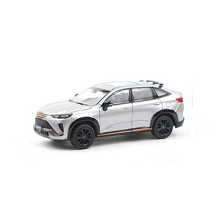 Miniatura GWM Haval H6 GT/S G3 2023 Prata 1/64 7CM