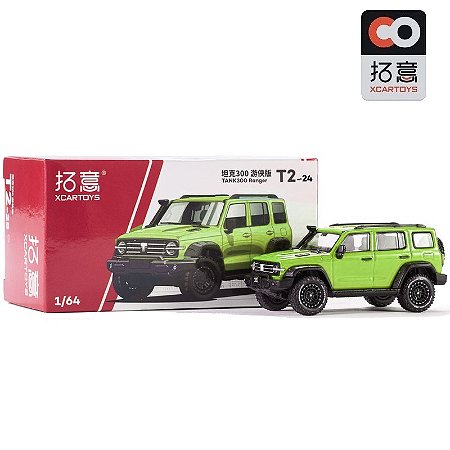 Miniatura GWM Tank 300 Ranger 2023 Verde 1/64 7CM Xcartoys