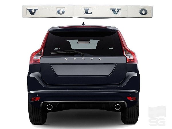 Emblema Traseiro Tampa Porta-Malas Letras VOLVO Plástico