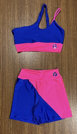 Conjunto bicolor   - short duo + top