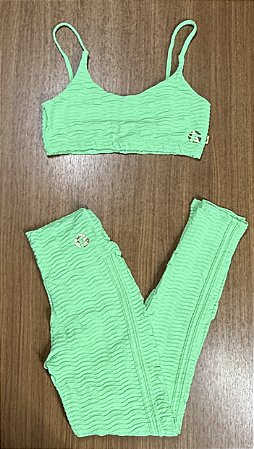 Conjunto texturizado - legging + top