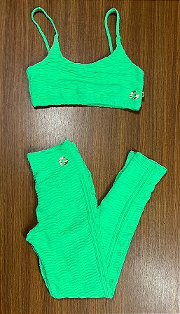 Conjunto texturizado - legging + top