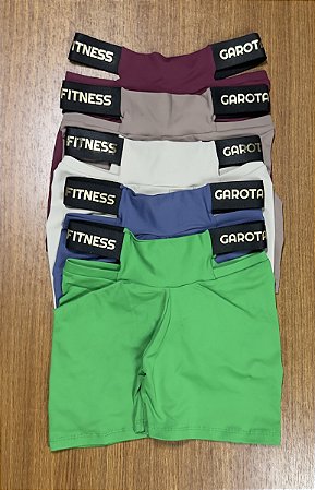 Short Empina com Elástico Lateral Logomarca