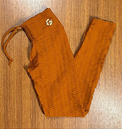 Legg Cordão Cós  Com Empina e Bolso Texturizado