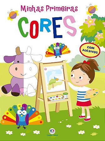Livro c/ Adesivos - Minhas Primeiras Cores