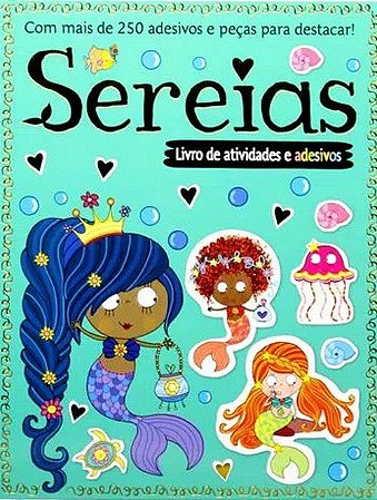 Livro de Atividades e Adesivos - Sereias