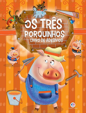 Livro de Adesivos - Os Três Porquinhos