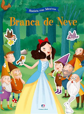 História com Adesivos - Branca de Neve