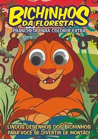 Prancheta para Colorir Extra - Bichinhos da Floresta