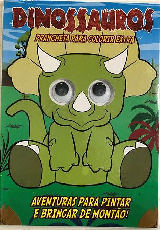 Prancheta para Colorir Extra - Dinossauros