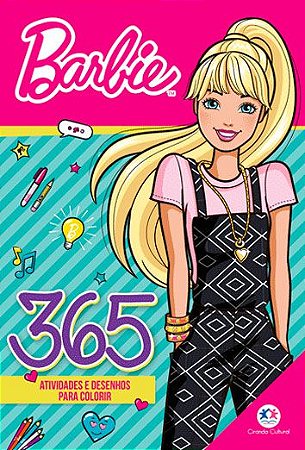 Livro: 365 Atividades e Desenhos p/ Colorir - Barbie
