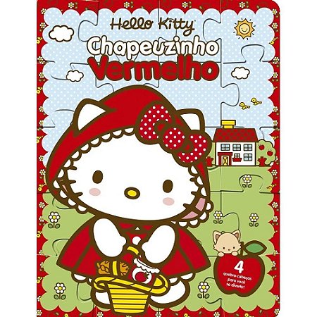 Quebra-Cabeça - Hello Kitty - Chapeuzinho Vermelho
