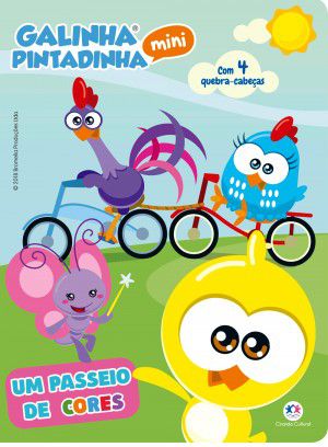 Quebra-Cabeça de 6 Peças - Galinha Pintadinha Mini - Cores