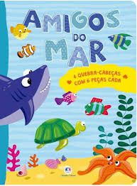 Quebra-Cabeça de 6 Peças - Amigos do Mar