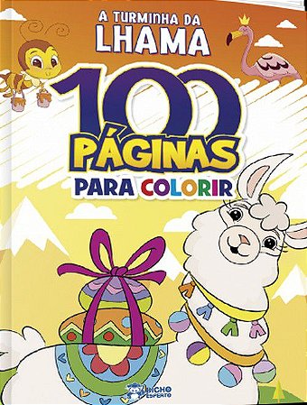 Livro: 100 Páginas para Colorir - A Turminha da Lhama