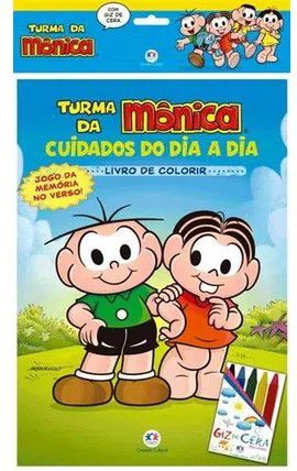 Colorir com Giz de Cera - Turma da Mônica