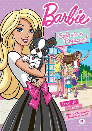 Colorir com Giz de Cera - Barbie