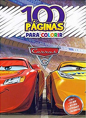 Livro: 100 Páginas para Colorir - Disney Pixar - Carros 3