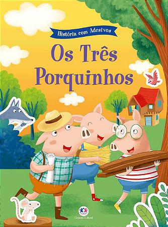 História com Adesivos - Os Três Porquinhos