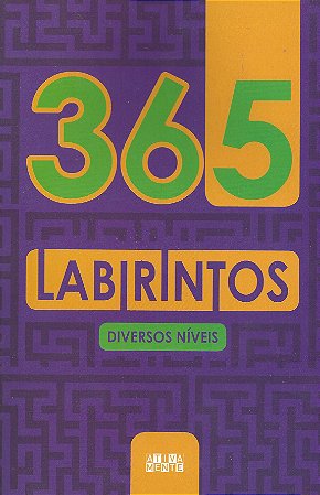 Livro: 365 Labirintos - Diversos Níveis