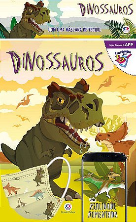 Kit com Máscara - Dinossauros