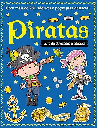 Livro de Atividades e Adesivos - Piratas