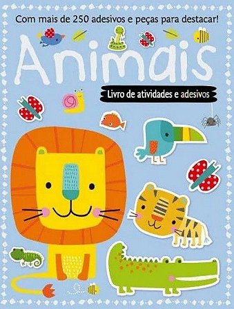 Livro de Atividades e Adesivos - Animais