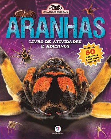 Livro de Atividades e Adesivos - Aranhas