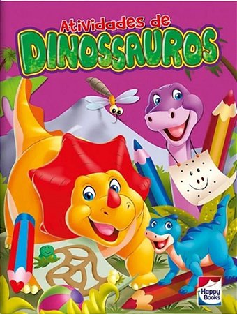 Atividades de Dinossauros - Vol. 2 - Roxo