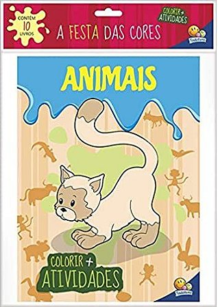 Solapa Grande c/ 10 Livros - A Festa das Cores
