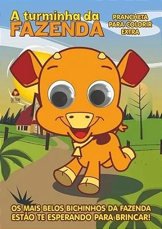 Prancheta para Colorir Extra - A Turminha da Fazenda