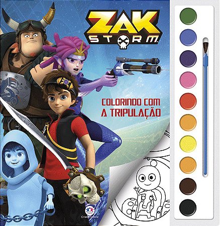 Aquarela - Zak Storm - Colorindo com a Tripulação