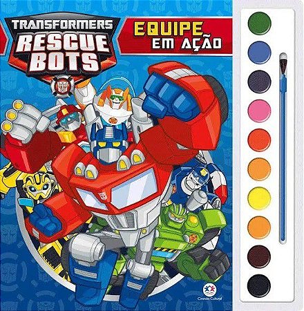 Aquarela - Transformers Rescue Bots - Equipe em Ação
