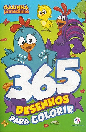 Livro: 365 Desenhos para Colorir - Galinha Pintadinha